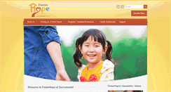 Desktop Screenshot of fosterhopesac.org